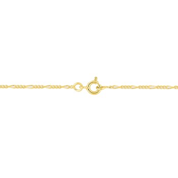 Bracelet Mixte 18 cm - Cheval Alterné - Or 18 Carats - Largeur 1.4 mm