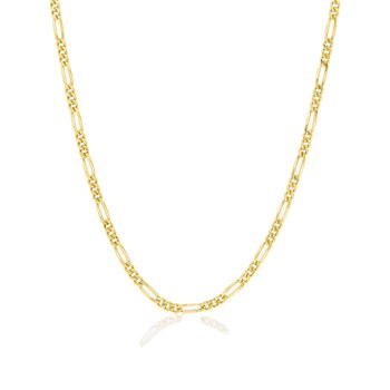 Bracelet Mixte 18 cm - Cheval Alterné - Or 18 Carats - Largeur 1.7 mm
