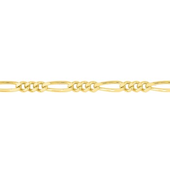 Bracelet Mixte 18 cm - Cheval Alterné - Or 18 Carats - Largeur 1.7 mm