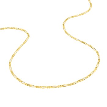 Bracelet Mixte 18 cm - Cheval Alterné - Or 18 Carats - Largeur 1.7 mm