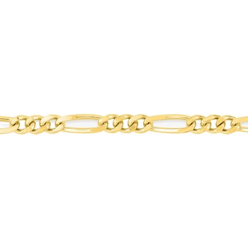 Bracelet Mixte 18 cm - Cheval Alterné - Or 18 Carats - Largeur 2 mm
