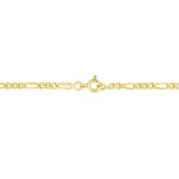 Bracelet Mixte 18 cm - Cheval Aterné - Or 18 Carats - Largeur 2.5 mm