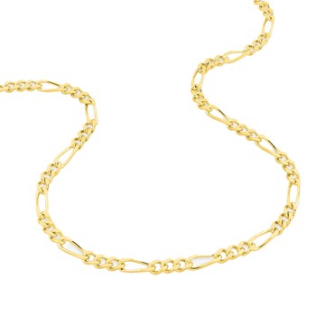 Bracelet Mixte 18 cm - Cheval Alterné - Or 18 Carats - Largeur 3 mm