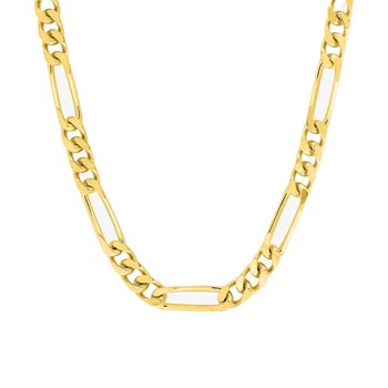 Bracelet Mixte 18 cm - Cheval Alterné - Or 18 Carats - Largeur 4 mm