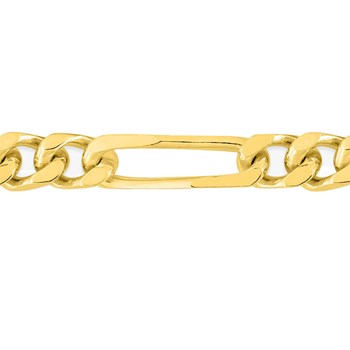 Bracelet Mixte 18 cm - Cheval Alterné - Or 18 Carats - Largeur 4 mm
