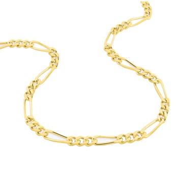 Bracelet Mixte 18 cm - Cheval Alterné - Or 18 Carats - Largeur 4 mm