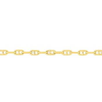 Bracelet Mixte 18 cm - Forçat Marine - Or 18 Carats - Largeur 1.5 mm