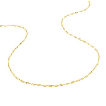 Bracelet Mixte 18 cm - Forçat Marine - Or 18 Carats - Largeur 1.5 mm
