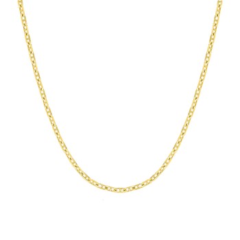Bracelet Mixte 18 cm - Forçat Marine - Or 18 Carats - Largeur 2 mm