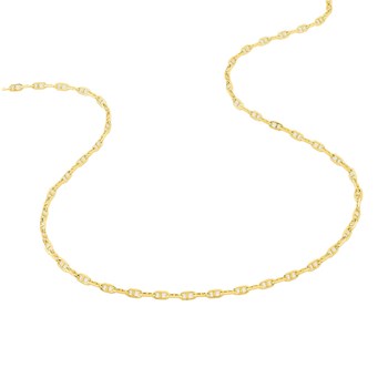 Bracelet Mixte 18 cm - Forçat Marine - Or 18 Carats - Largeur 2 mm