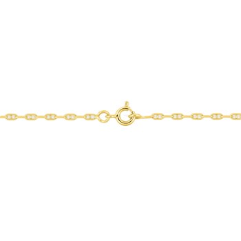 Bracelet Mixte 18 cm - Forçat Marine - Or 18 Carats - Largeur 2 mm