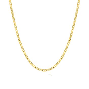 Bracelet Mixte 18 cm - Forçat Marine - Or 18 Carats - Largeur 2.5 mm