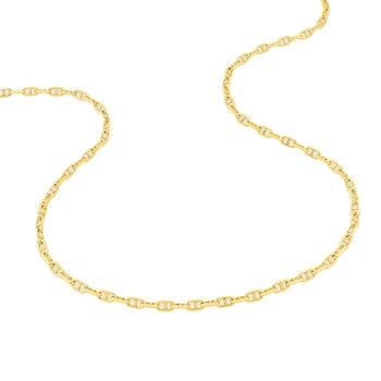 Bracelet Mixte 18 cm - Forçat Marine - Or 18 Carats - Largeur 2.5 mm