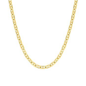 Bracelet Mixte 18 cm - Forçat Marine - Or 18 Carats - Largeur 3 mm