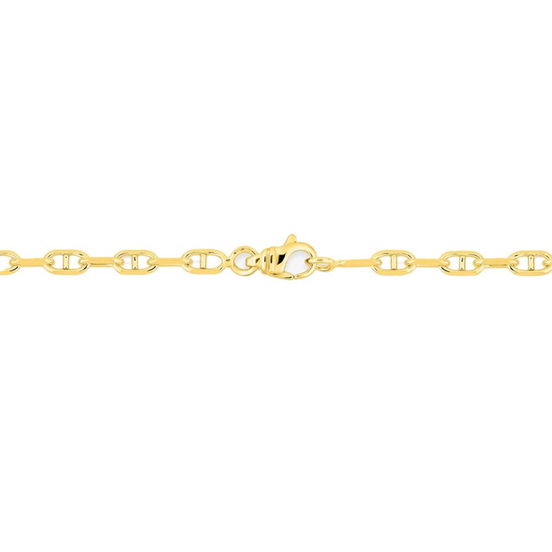 Bracelet Mixte 18 cm - Forçat Marine - Or 18 Carats - Largeur 3 mm - vue 4