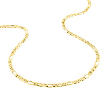 Bracelet Mixte 18 cm - Gourmette marine - Or 18 Carats - Largeur 3 mm