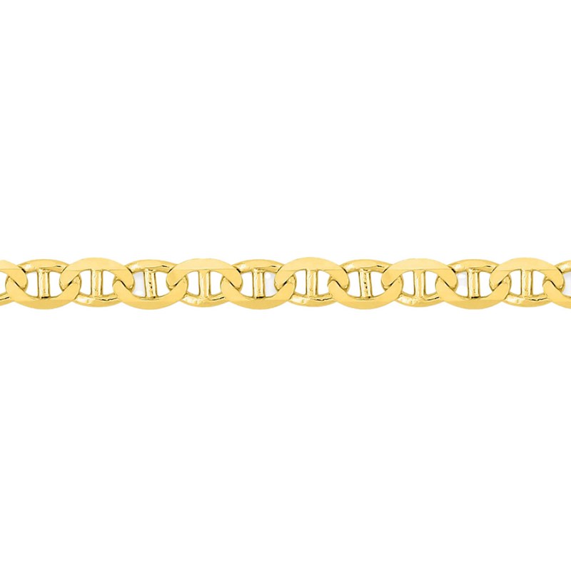 Bracelet Mixte 18 cm - Maille Marine - Or 18 Carats - Largeur 2 mm - vue 2