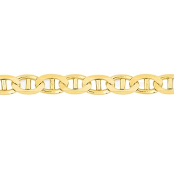 Bracelet Mixte 18 cm - Maille Marine - Or 18 Carats - Largeur 3 mm