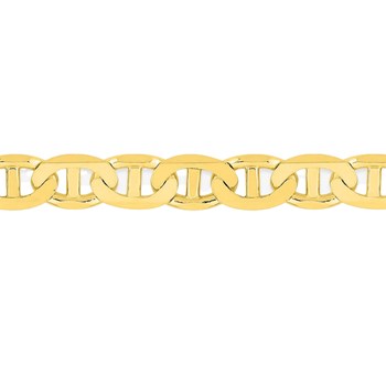 Bracelet Mixte 18 cm - Maille Marine - Or 18 Carats - Largeur 3.5 mm