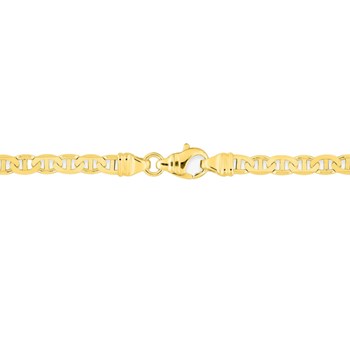 Bracelet Mixte 18 cm - Maille Marine - Or 18 Carats - Largeur 3.5 mm
