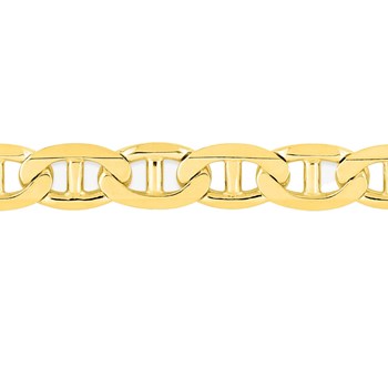 Bracelet Mixte 18 cm - Maille Marine - Or 18 Carats - Largeur 4.5 mm