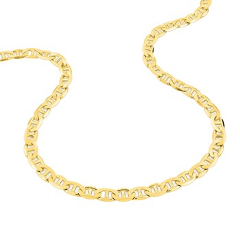 Bracelet Mixte 18 cm - Maille Marine - Or 18 Carats - Largeur 4.5 mm