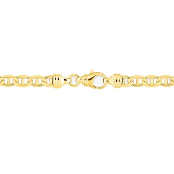 Bracelet Mixte 18 cm - Maille Marine - Or 18 Carats - Largeur 4.5 mm