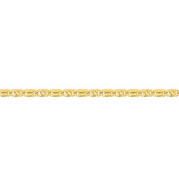 Bracelet Mixte 18 cm - Fantaisie - Or 18 Carats - Largeur 3 mm