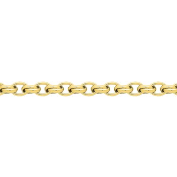 Bracelet Femme 18 cm - Fantaisie - Or 18 Carats - Largeur 9 mm