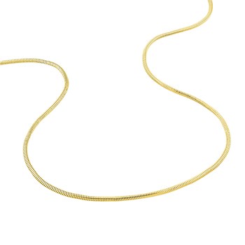 Bracelet Femme 18 cm - Maille Serpentine - Or 18 Carats - Largeur 1.4 mm