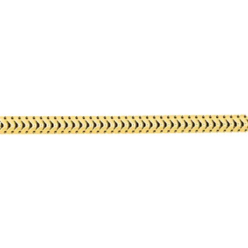 Bracelet Femme 18 cm - Maille Serpentine- Or 18 Carats - Largeur 1.9 mm