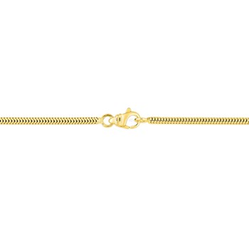 Bracelet Femme 18 cm - Maille Serpentine- Or 18 Carats - Largeur 1.9 mm