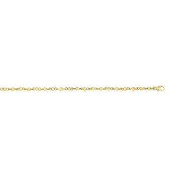 Bracelet Femme 18 cm - Boule - Or 18 Carats - Largeur  4 mm