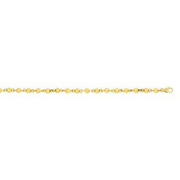Bracelet Femme 18 cm - Boule - Or 18 Carats - Largeur 5 mm