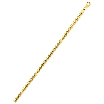 Bracelet Femme 18 cm - Maille S - Or 18 Carats - Largeur 4 mm