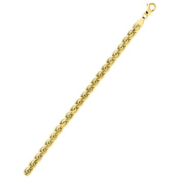 Bracelet Femme 18 cm - Maille S - Or 18 Carats - Largeur 5.5 mm
