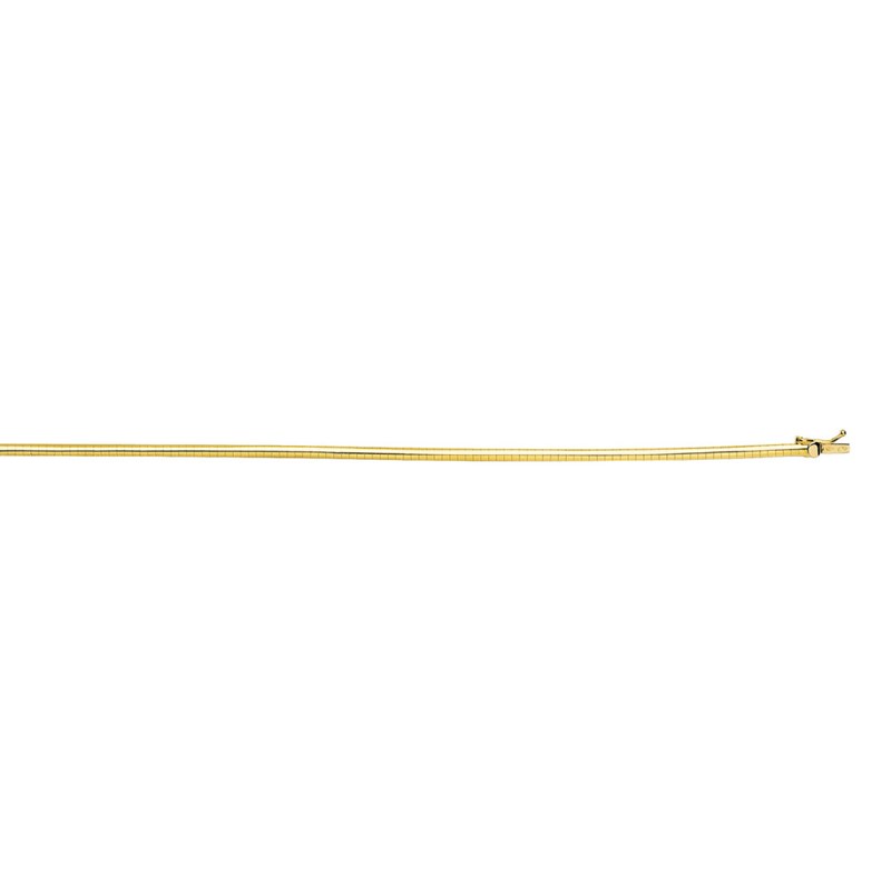 Bracelet Femme 18 cm - Oméga - Or 18 Carats - Largeur 2 mm