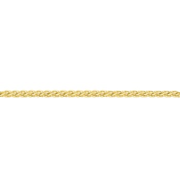 Bracelet mixte 18 cm - Maille Spiga - Or 18 Carats - Largeur 1 mm