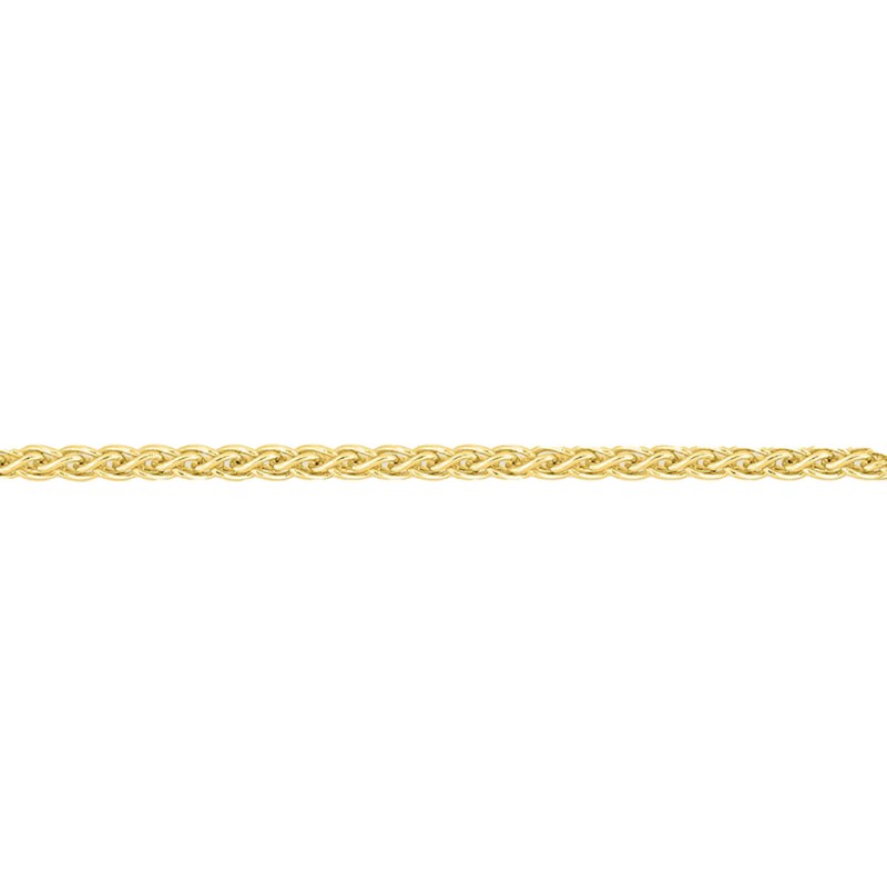 Bracelet mixte 18 cm - Maille Spiga - Or 18 Carats - Largeur 1 mm - vue 2