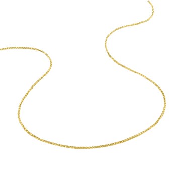 Bracelet mixte 18 cm - Maille Spiga - Or 18 Carats - Largeur 1 mm