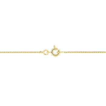 Bracelet mixte 18 cm - Maille Spiga - Or 18 Carats - Largeur 1 mm