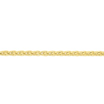 Bracelet mixte 18 cm - Maille Spiga - Or 18 Carats - Largeur 1.2 mm