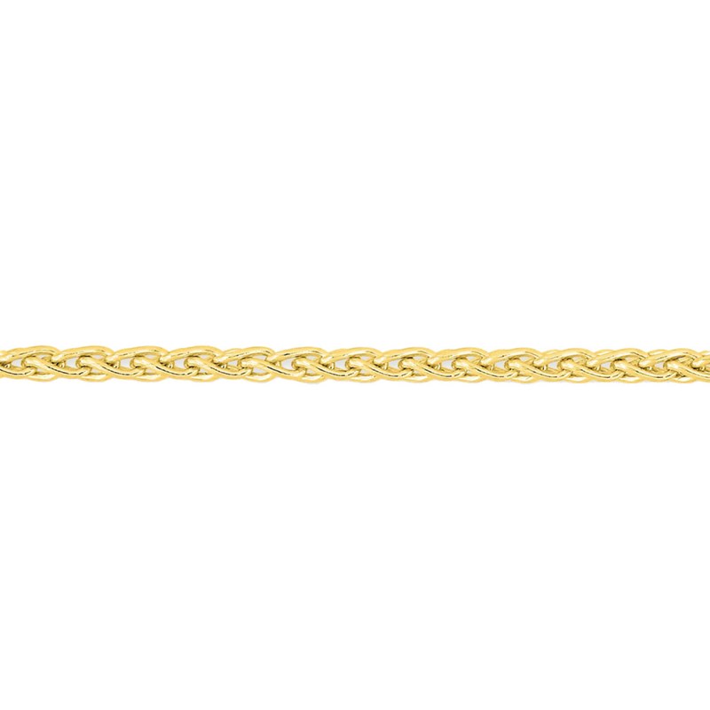 Bracelet mixte 18 cm - Maille Spiga - Or 18 Carats - Largeur 1.2 mm - vue 2