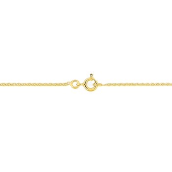 Bracelet mixte 18 cm - Maille Spiga - Or 18 Carats - Largeur 1.2 mm