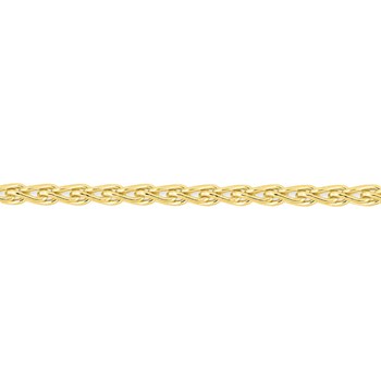 Bracelet mixte 18 cm - Maille Spiga - Or 18 Carats - Largeur 1.4 mm