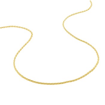Bracelet mixte 18 cm - Maille Spiga - Or 18 Carats - Largeur 1.4 mm