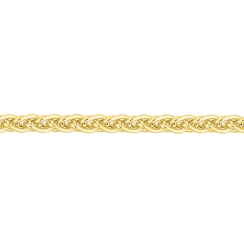 Bracelet mixte 18 cm - Maille Spiga - Or 18 Carats - Largeur 2 mm