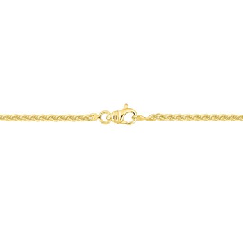 Bracelet mixte 18 cm - Maille Spiga - Or 18 Carats - Largeur 2 mm
