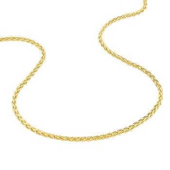 Bracelet mixte 18 cm - Maille Spiga - Or 18 Carats - Largeur 2.4 mm