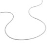 Bracelet femme 18 cm  - Maille Serpentine - Or blanc 18 Carats - Largeur 1.4 mm - vue V3